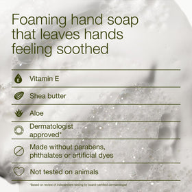 Bath & Body Works product label with ingredient list and dermatologist-reviewed badge for reassurance