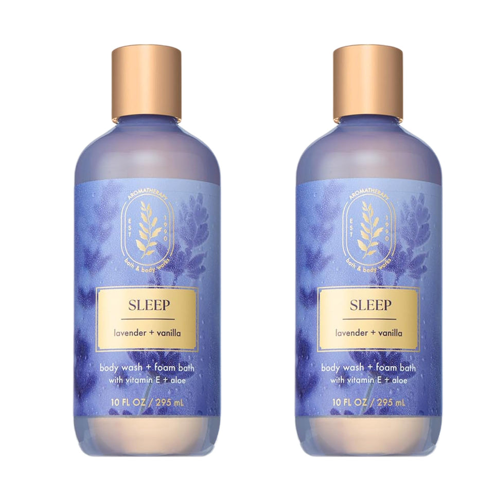 Bath & Body Works front packaging showing bottle design and scent benefits