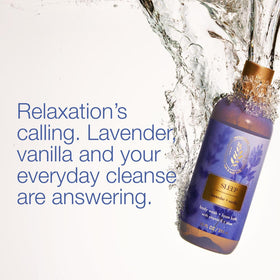 Bath & Body Works pump and label detail highlighting easy-dispense bottle and clear instructions