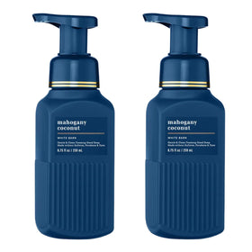Bath & Body Works front packaging showing Mahogany Coconut two-pack and inviting fragrance