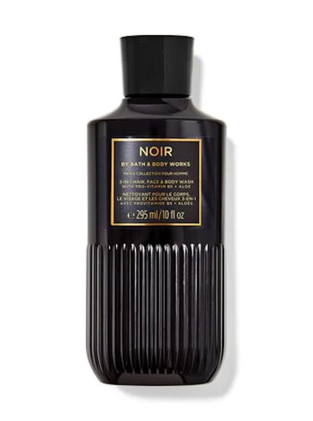 Bath & Body Works Noir bottle front view showing sleek label and everyday convenience