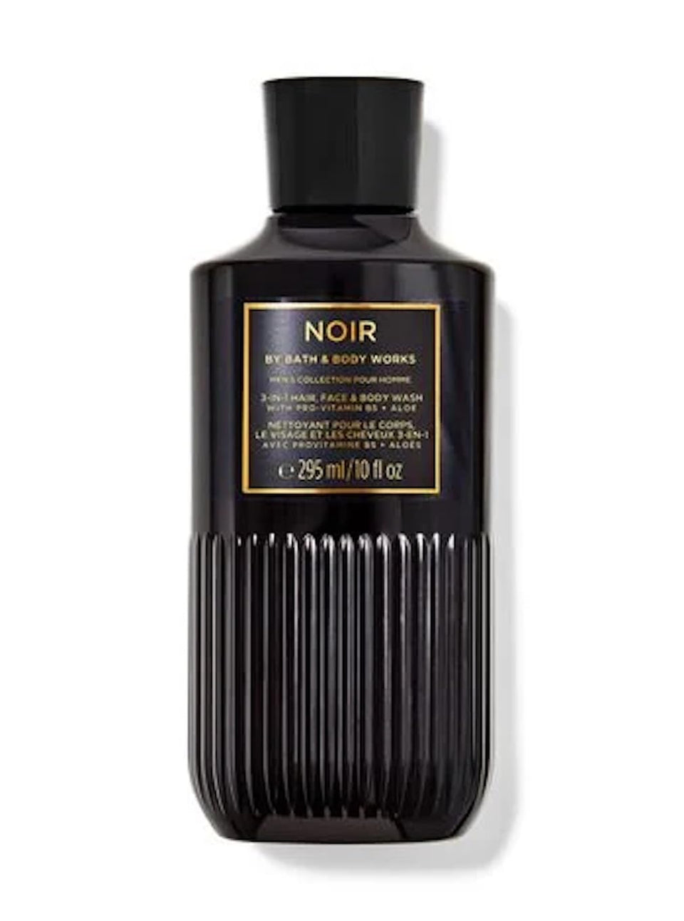 Bath & Body Works Noir bottle front view showing sleek label and everyday convenience