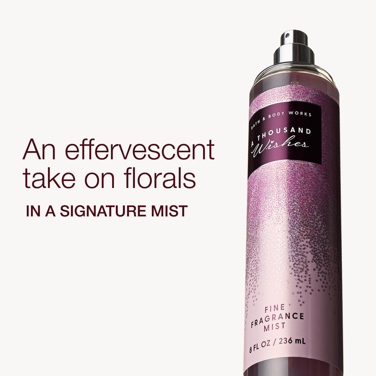 Bath & Body Works back label close-up showing ingredients and recyclable bottle information benefit: informed choice
