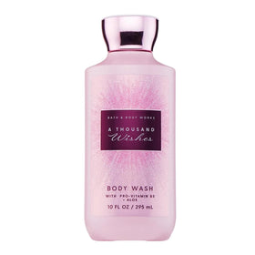 Bath & Body Works front packaging showing bottle and label, highlights scent benefit