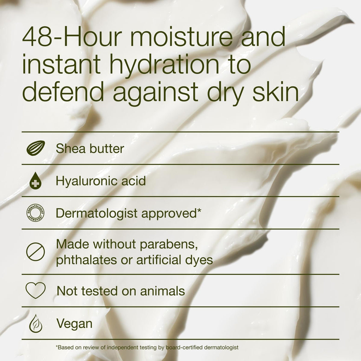Bath & Body Works label close-up highlighting ingredients and dermatologist approval