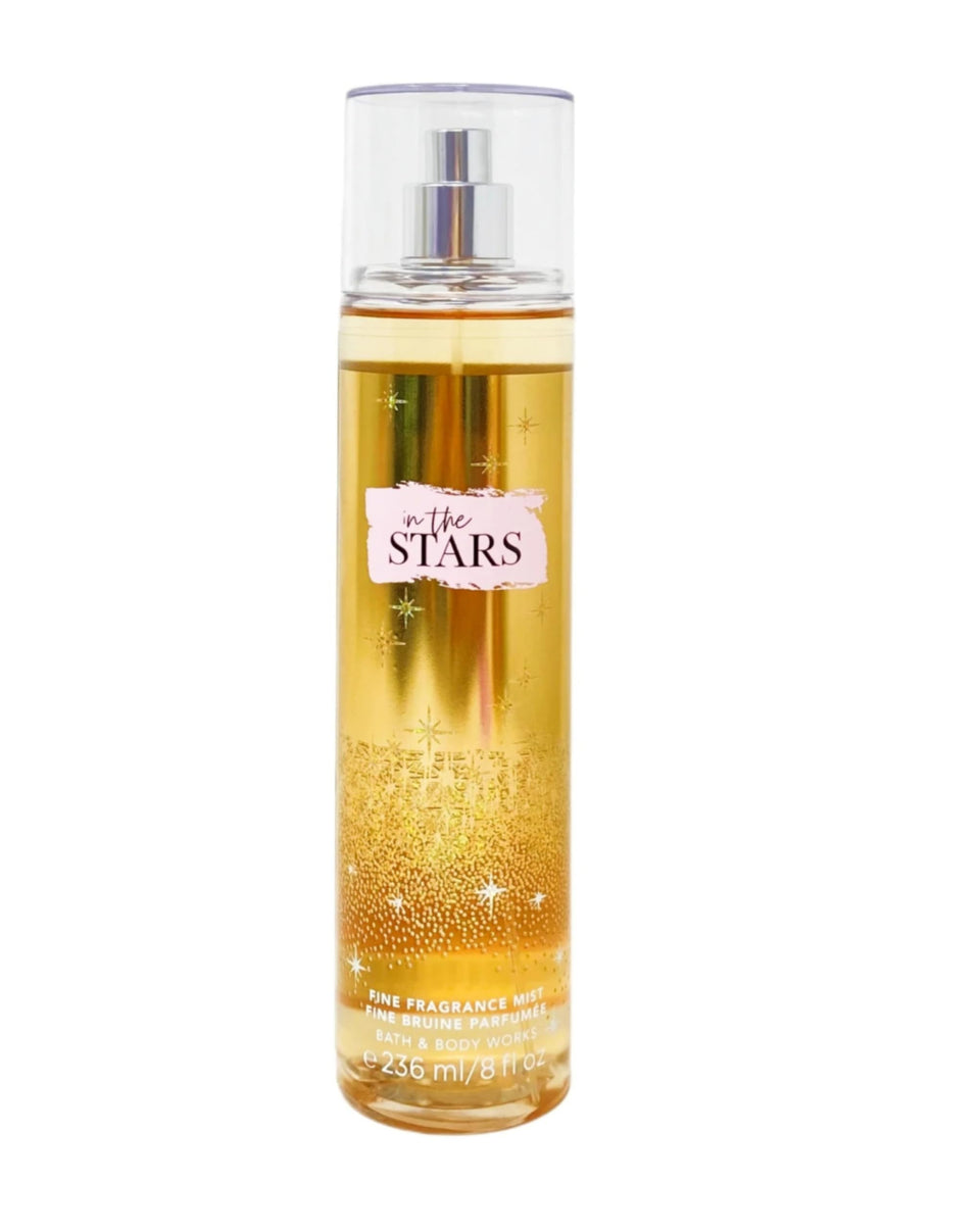 Bath & Body Works In The Stars front packaging showing label and bottle benefit sparkle