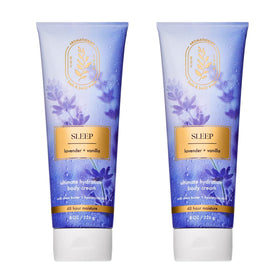 Bath & Body Works front packaging showing calm lavender vanilla scent and benefits