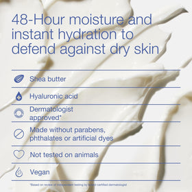 Bath & Body Works close-up of shea butter and hyaluronic ingredient benefits