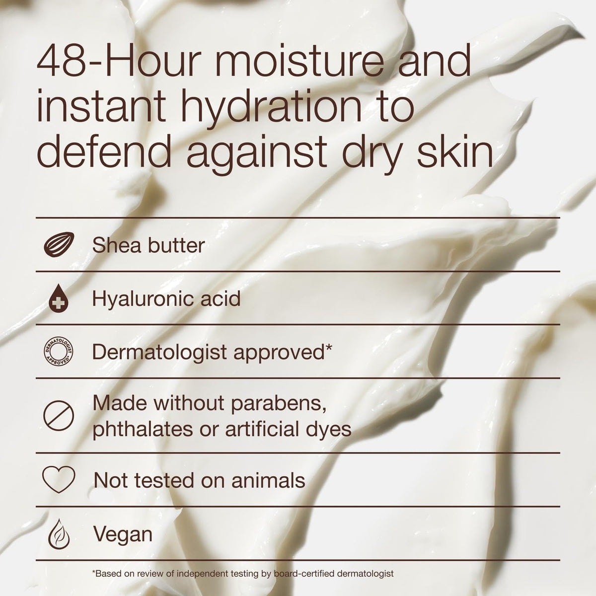 Bath & Body Works application on forearm demonstrating non-greasy fast absorption