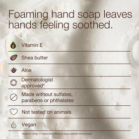 Bath & Body Works creamy foam texture demonstrating gentle lather and softening benefit