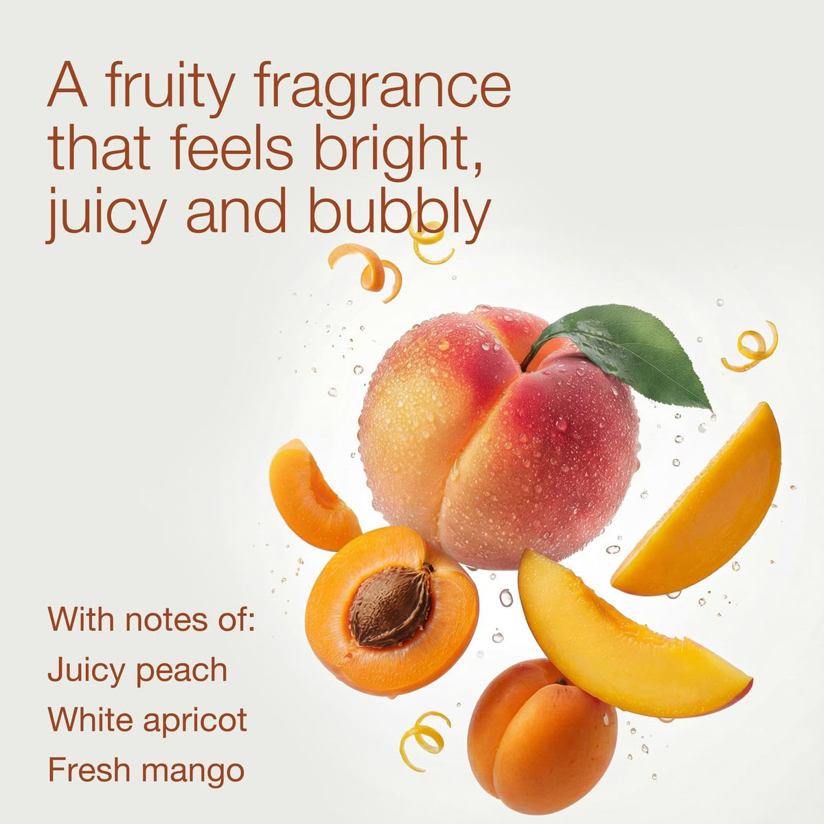 Bath & Body Works Peach Bellini foamy lather close-up demonstrating gentle cleansing texture