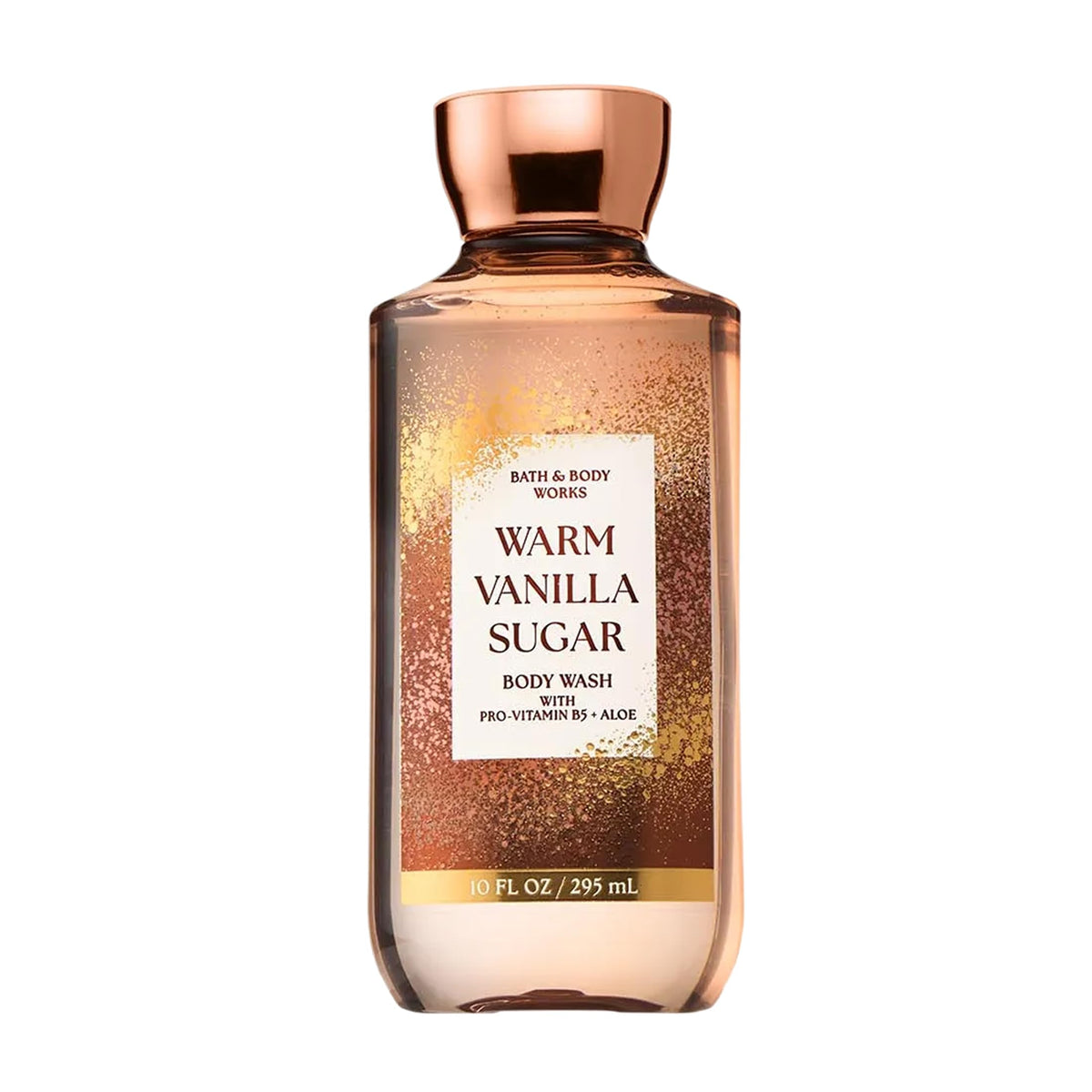 Bath & Body Works front packaging showing warm vanilla sugar scent and benefits