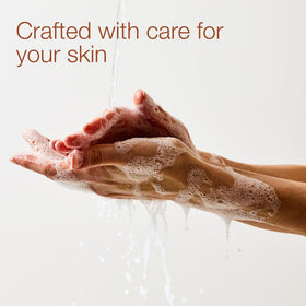 Label close-up of Bath & Body Works showing dermatologist-approved formula details