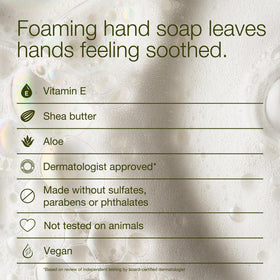 Bath & Body Works ingredient label highlighting vitamin E, shea extract and aloe