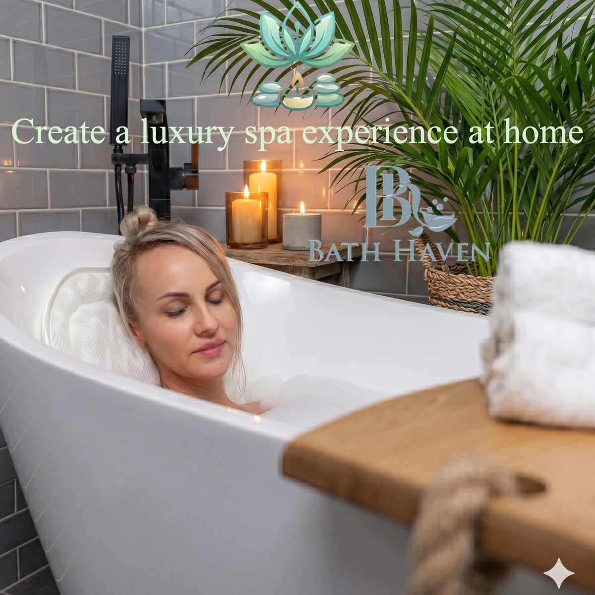 Bath Haven elegant packaging and label suggesting ideal gift