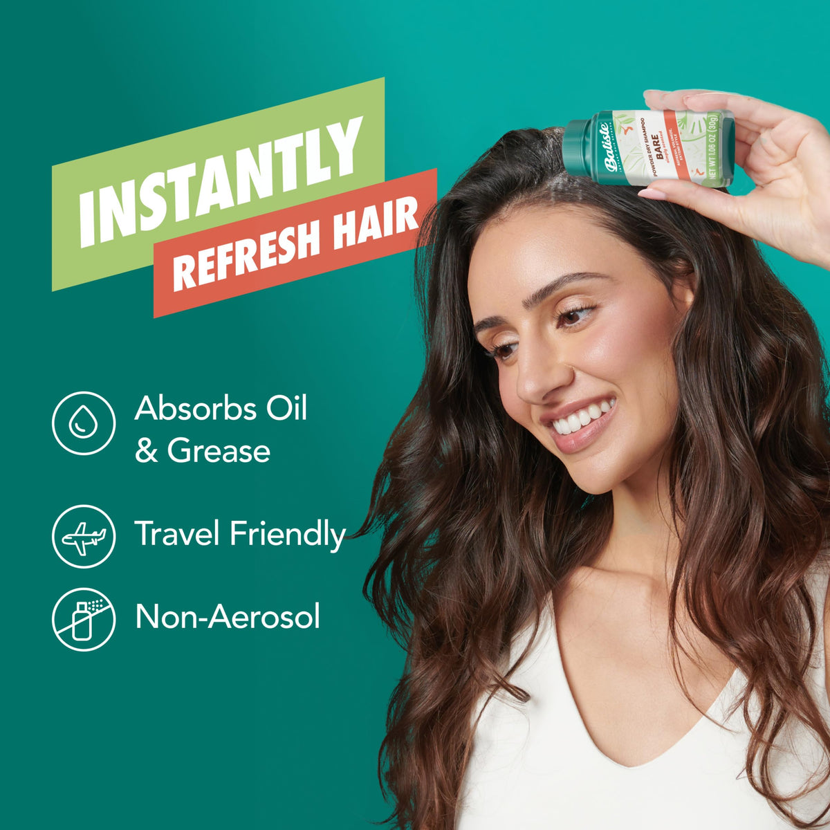 Batiste Bare back label close-up showing ingredient details and usage tips