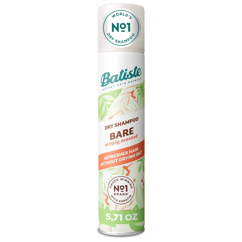 Batiste Bare front packaging showing product and size, quick oil absorbency benefit