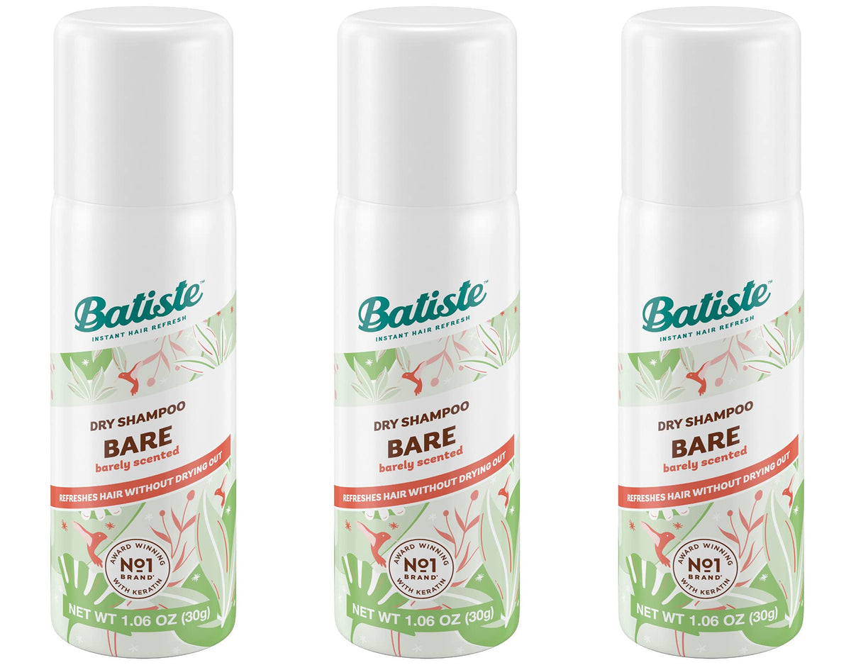 Batiste Bare mini front pack showing product and branding, convenient travel benefit