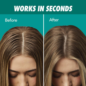 Batiste Bare powder texture at roots close-up, adds instant volume benefit