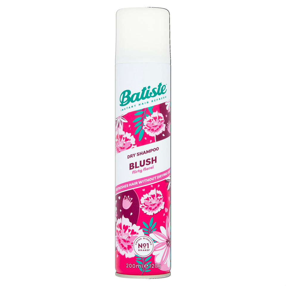 Batiste bottle front packaging showing blush fragrance benefits