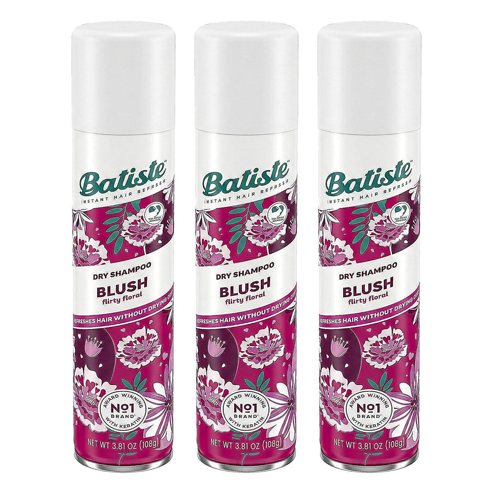 Batiste Blush front packaging showing floral can and branding with quick refresh benefit