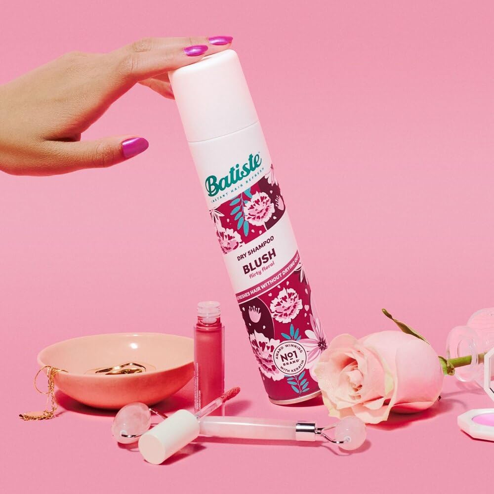 Batiste in a travel bag on a vanity illustrating portable refresh on the go