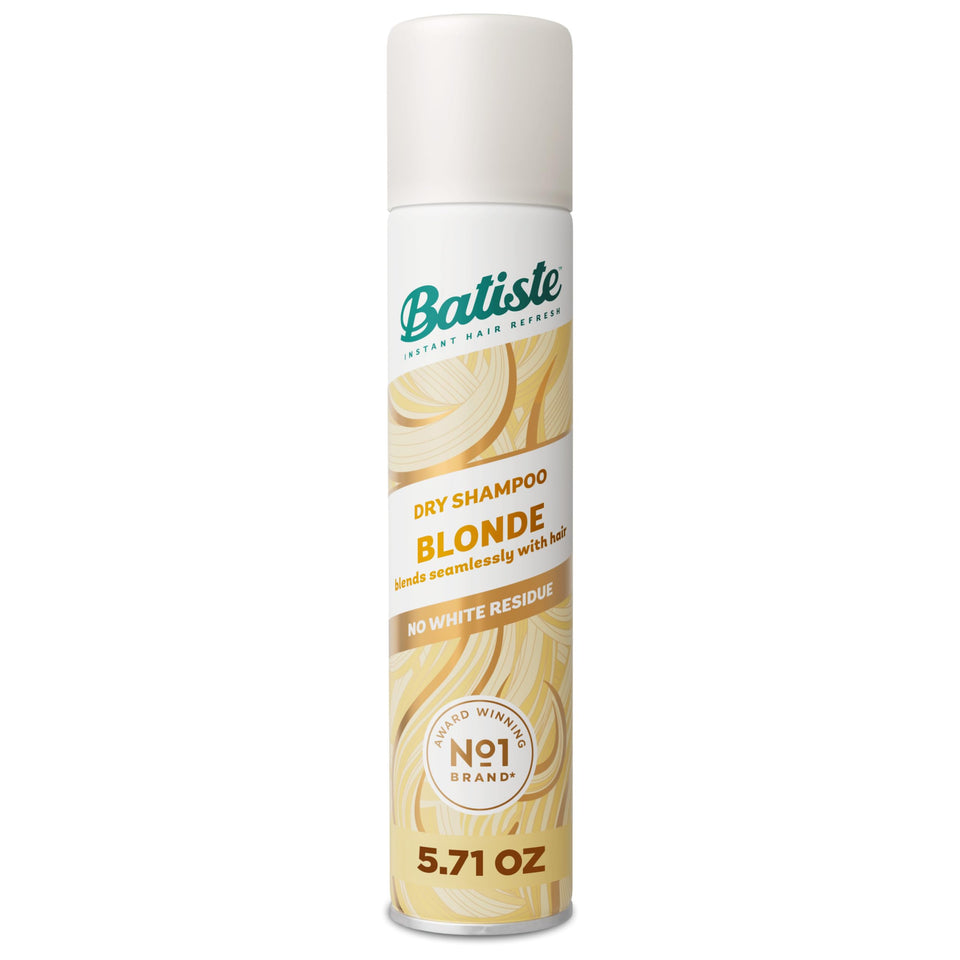 Batiste front packaging showing blonde dry shampoo and quick refresh benefit