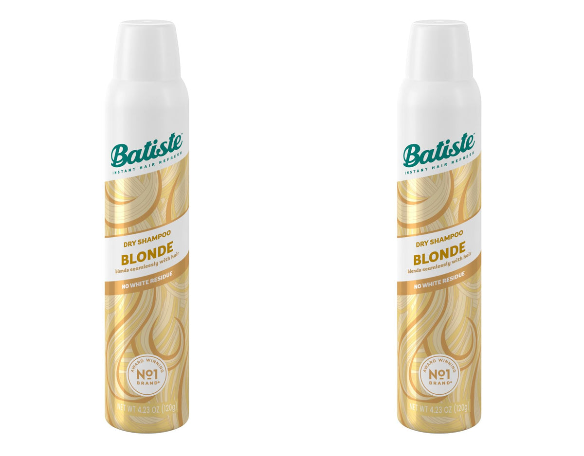Batiste side label detail highlighting ingredients and shade guidance for blonde tones