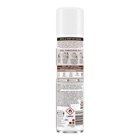 Batiste Brunette beside travel items showing compact, portable benefit