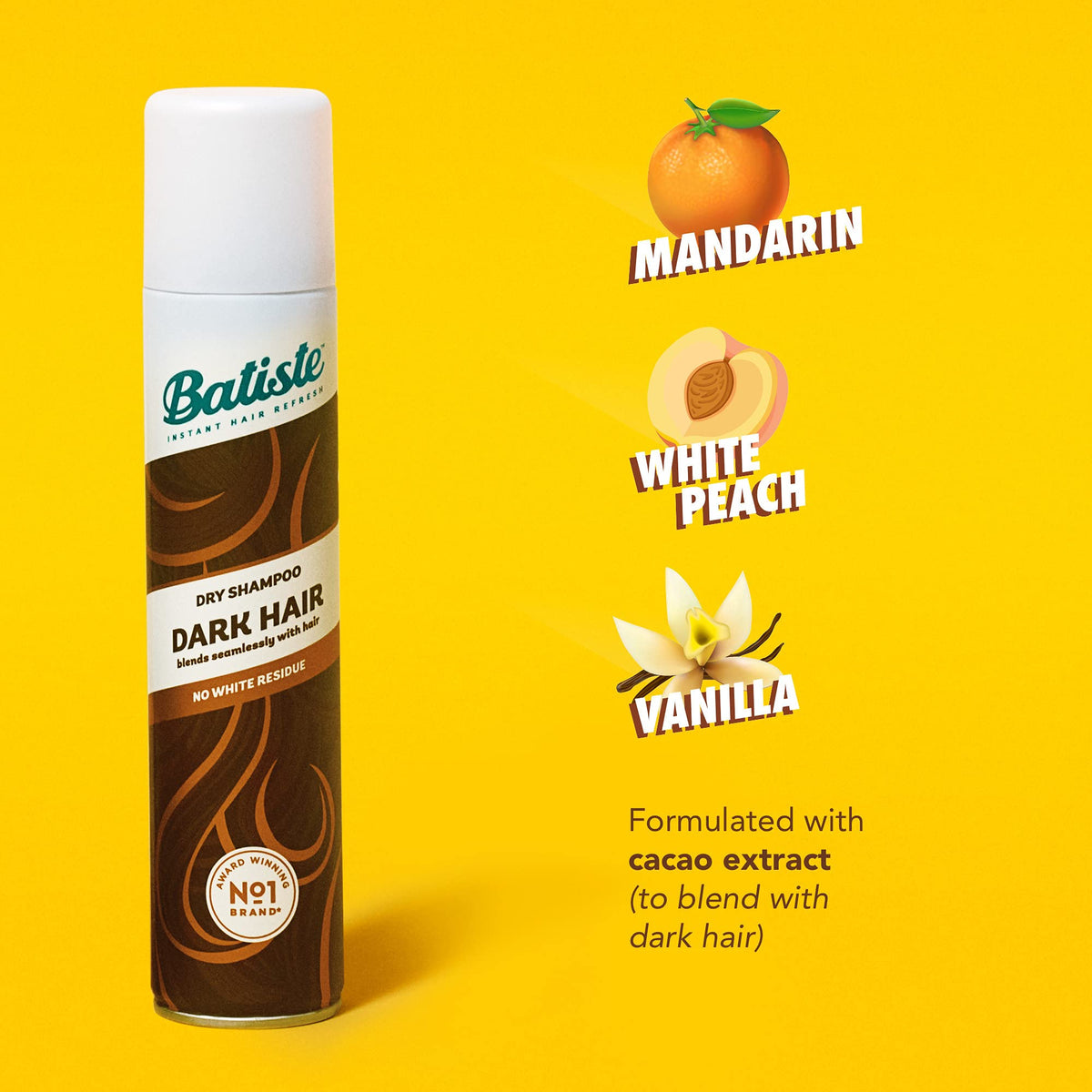 Batiste aerosol nozzle close-up for controlled oil-absorbing spray