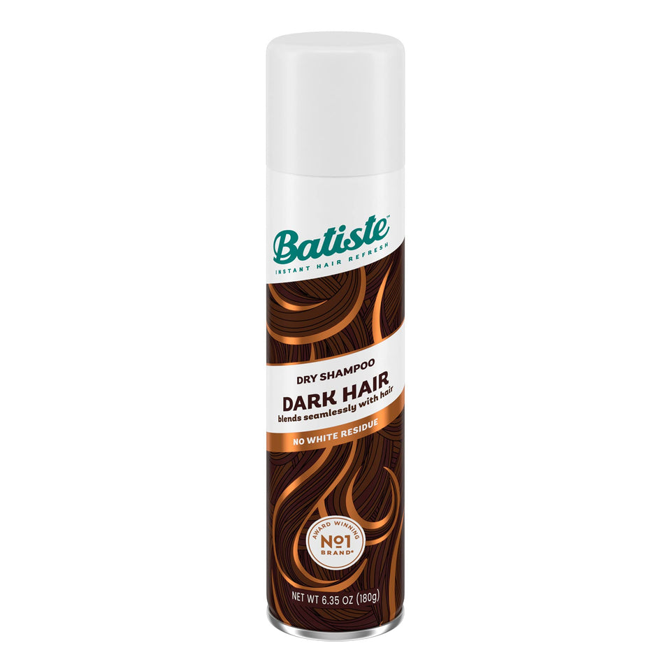 Batiste front packaging showing tinted dark dry shampoo for quick refresh