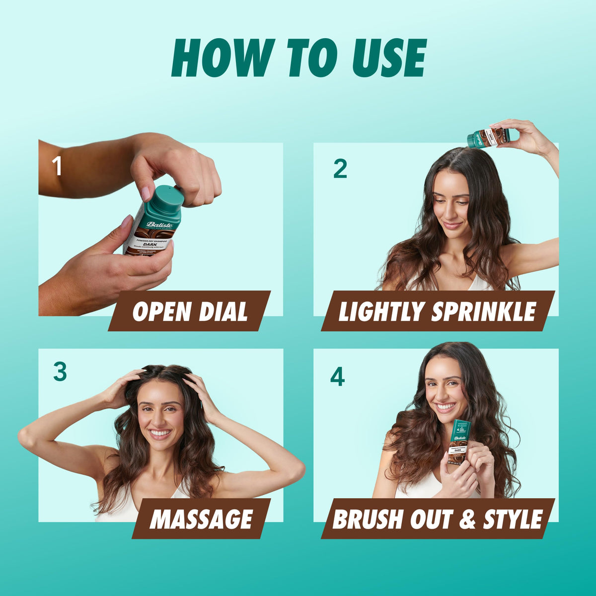 Batiste in a packed travel bag emphasizing portable touch-up convenience
