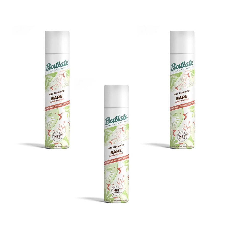 Batiste front packaging showing three Bare cans for instant refresh