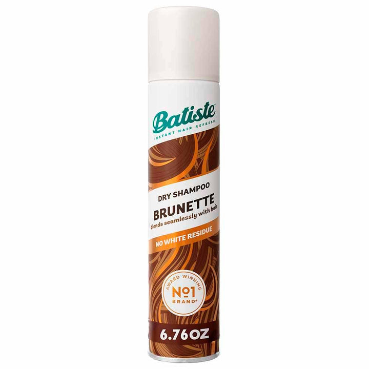 Batiste front packaging showing three cans and clear brunette branding benefit quick refresh