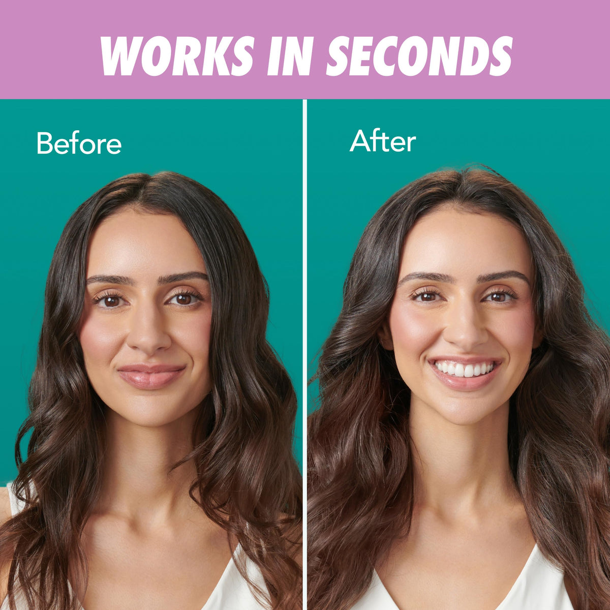 Person using Batiste volumizing spray for tousled, ready-in-minutes hair