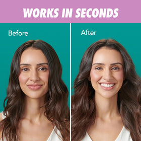 Person using Batiste volumizing spray for tousled, ready-in-minutes hair