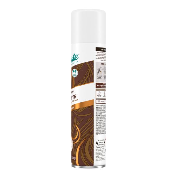 Batiste medium brunette cans on a bathroom shelf for easy daily styling benefit