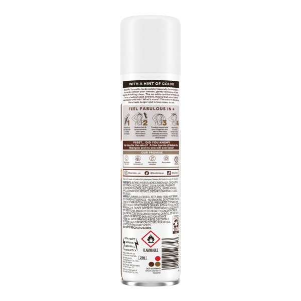 Batiste medium brunette spray action at roots delivering instant refresh benefit