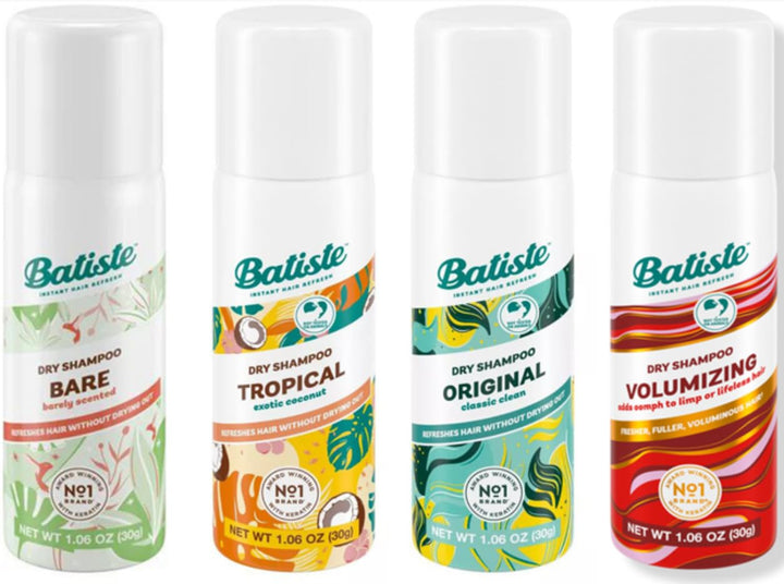Batiste mini pack front view showing portability and instant hair-refresh benefit