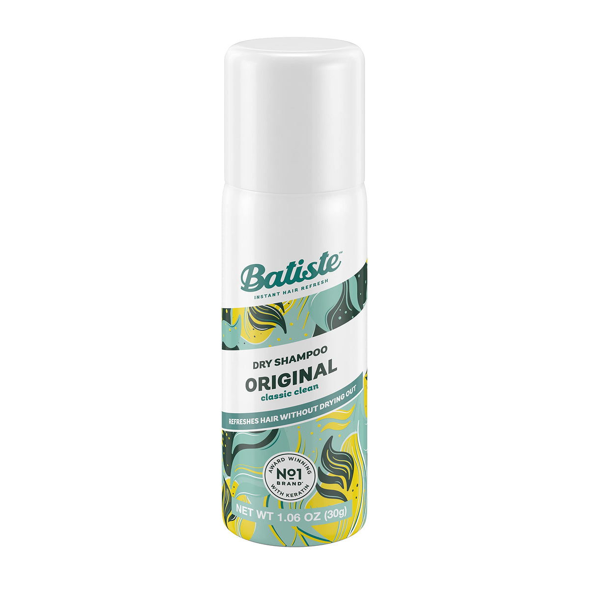 Batiste original front can showing compact travel size and fresh scent benefit