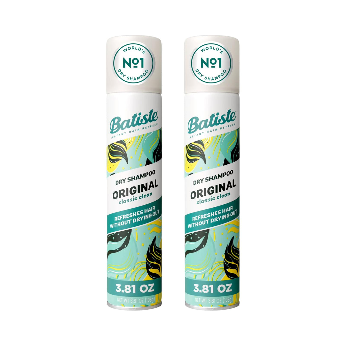 Batiste front packaging showing can and classic clean scent for quick refresh