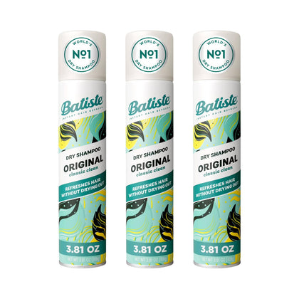 Batiste bottle front packaging shows brand and original scent, fast refresh benefit