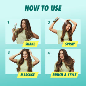 Label ingredients panel on Batiste emphasizing no sulfates or parabens benefit