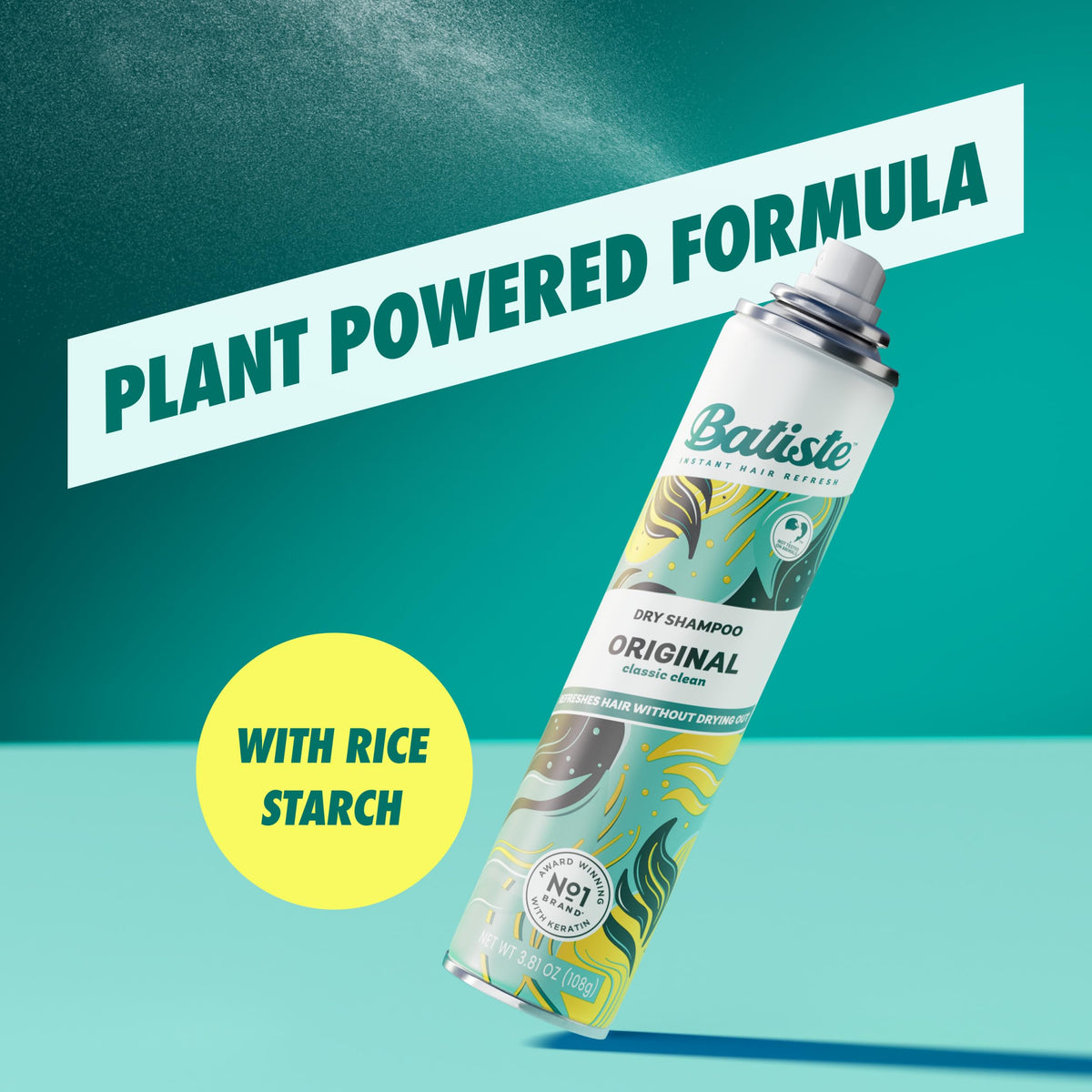Batiste rice starch powder texture close-up highlighting natural absorption