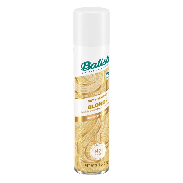 Batiste spray at roots demonstrating oil absorption and instant lift benefit