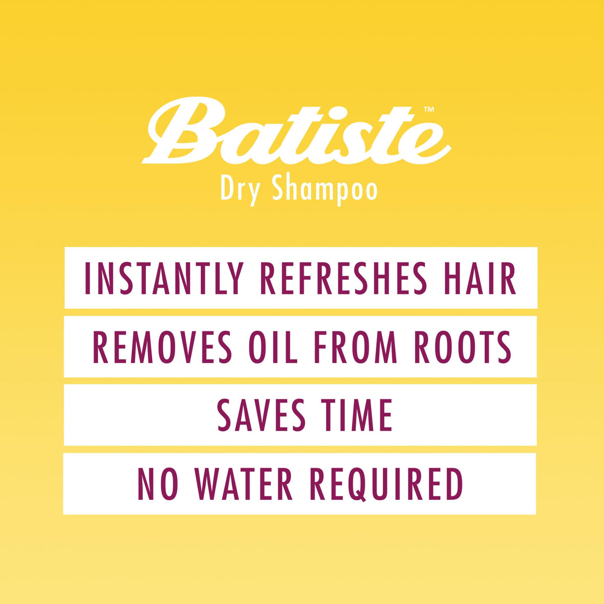 Batiste textured updo styling with added grip and fuller-looking hair