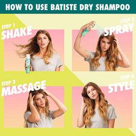 Batiste bottle label close-up highlighting tropical scent notes