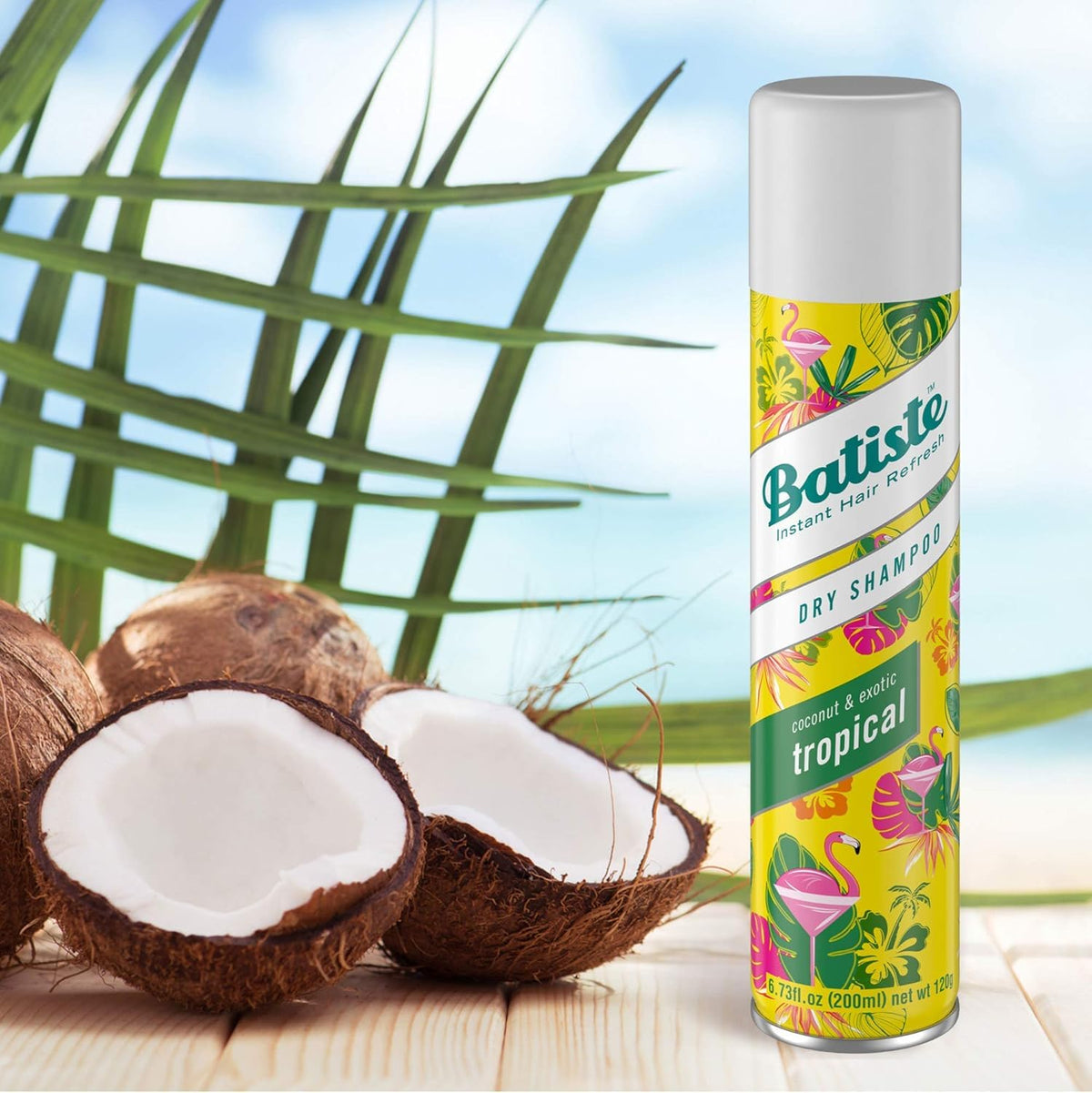 Close-up of powder on fingertips from Batiste showing absorbent texture benefit