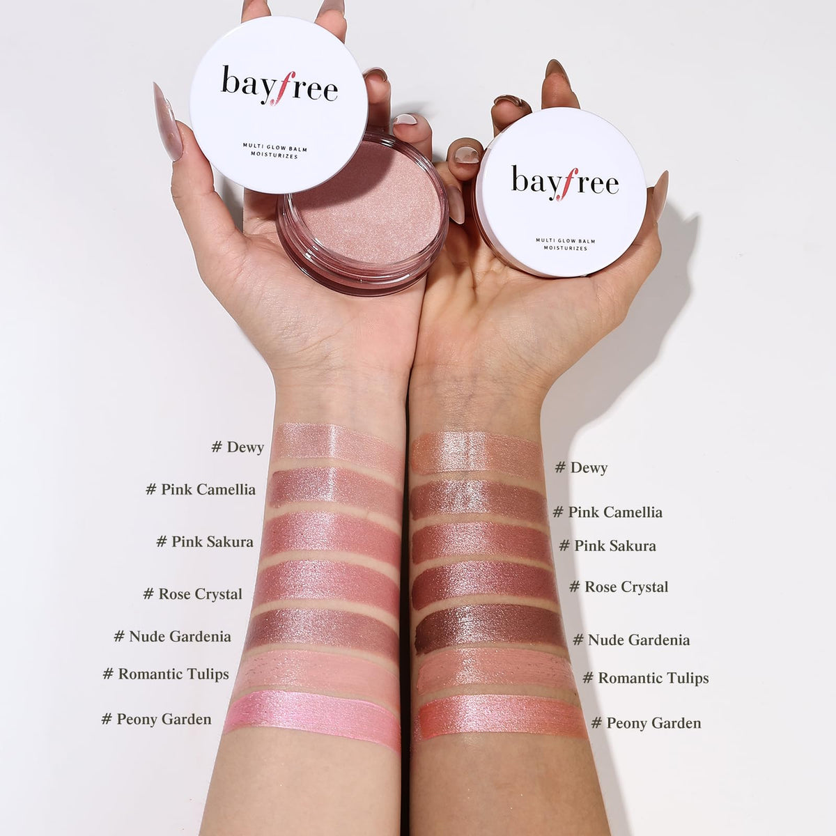 bayfree ingredient display with shea and coconut oils highlighting moisturization