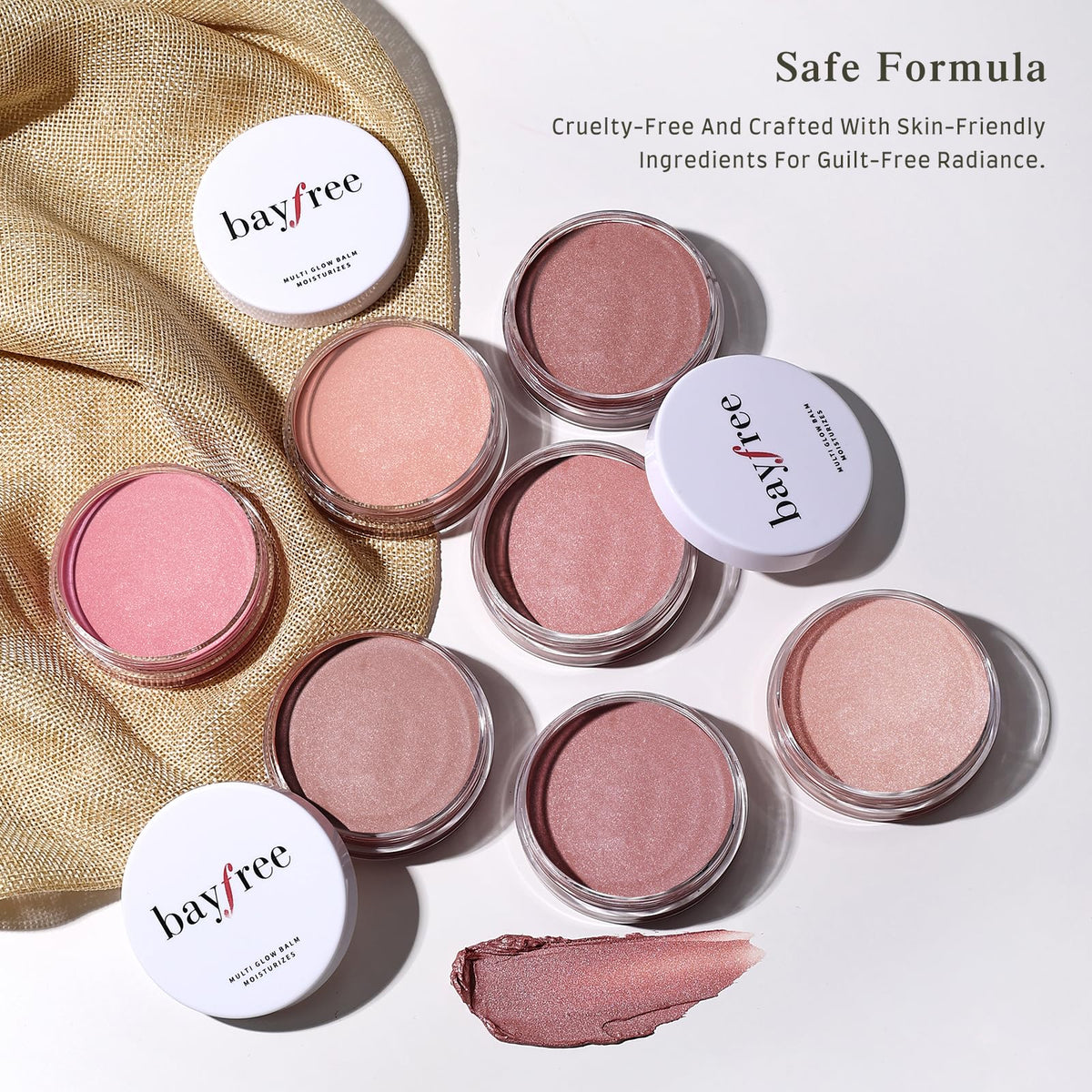 bayfree lifestyle shot in a makeup bag showing portability and everyday use
